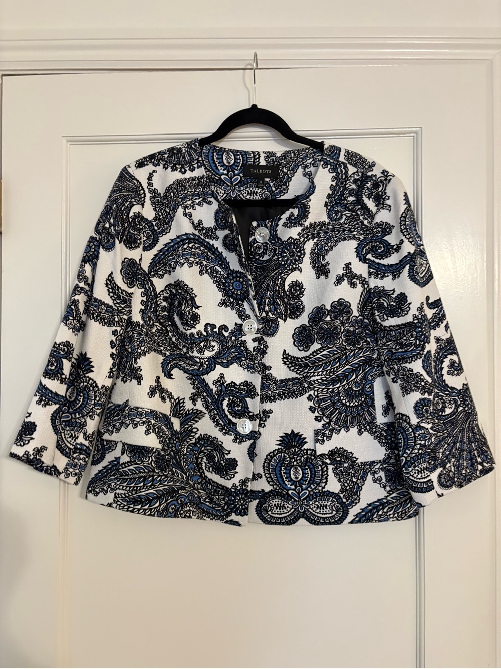 Talbots Paisley Jacket 16 EUC